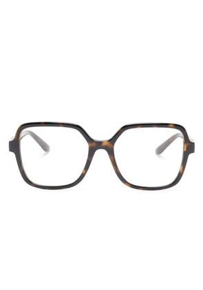 Dolce & Gabbana Eyewear tortoiseshell square-frame glasses - Brown