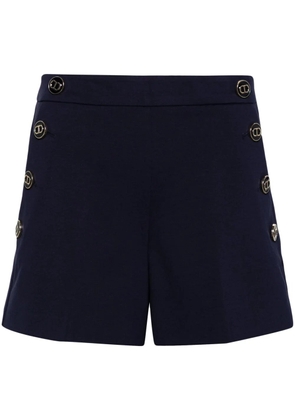 TWINSET logo-embossed slim-fit shorts - Blue