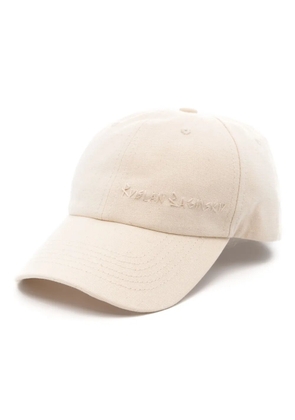 Ruslan Baginskiy logo-embroidered canvas cap - Neutrals