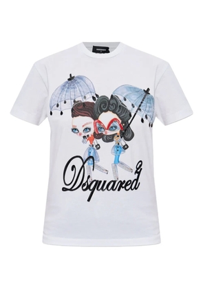 DSQUARED2 printed T-shirt - White