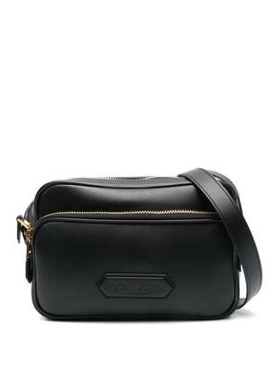 TOM FORD medium leather messenger bag - Black