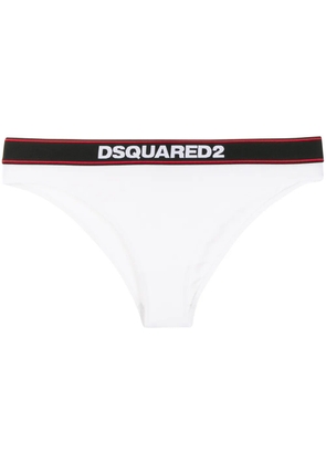 DSQUARED2 logo thong - White