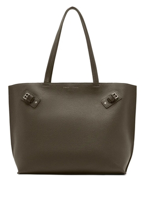 Proenza Schouler Days buckle-detail pebbled-leather tote bag - Green