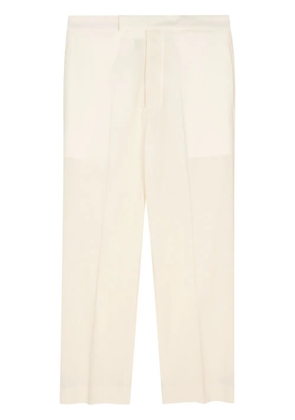 SAPIO pressed-crease wool tapered trousers - Neutrals