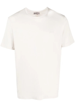 Herno logo-plaque cotton T-shirt - Neutrals