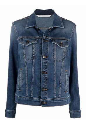 Palm Angels logo-print denim jacket - Blue