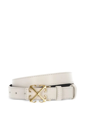 Off-White signature Arrows motif-buckle leather belt - Neutrals
