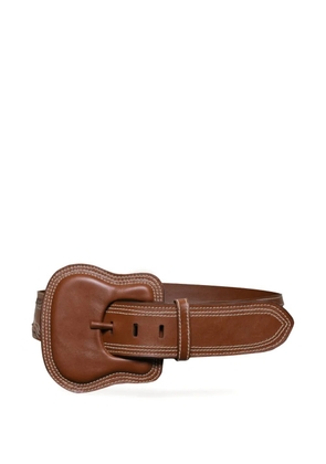 Johanna Ortiz Military Prowess buckle belt - Brown