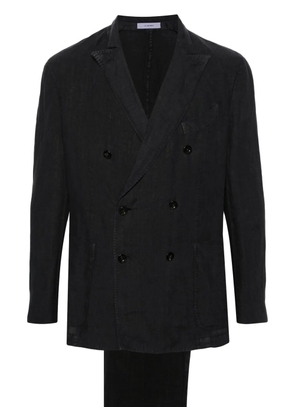 Boglioli double-breasted linen suit - Blue