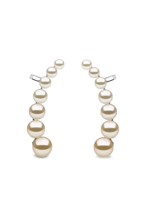 Yoko London Glitz pearl earrings - Silver