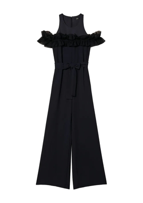 TWINSET ruffle-detail wide-leg jumpsuit - Black
