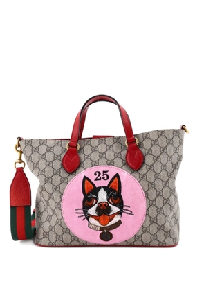 Gucci Pre-Owned Convertible Soft GG Coated Canvas with Applique Small tote bag - Brown