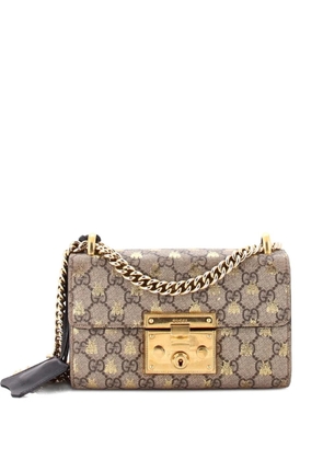 Gucci Pre-Owned Padlock Printed GG Coated Canvas Small shoulder bag - Brown