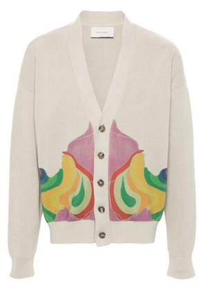 Limitato Journey to the Moon cotton cardigan - Neutrals