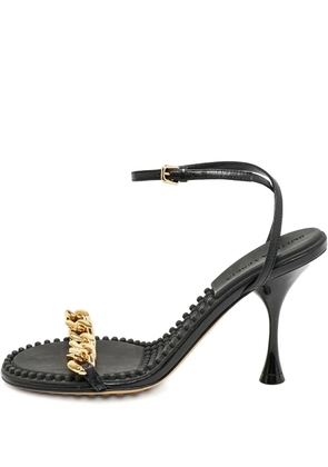 Bottega Veneta Pre-Owned dot chain sandals - Black