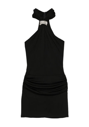 David Koma embellished gathered dress - Black