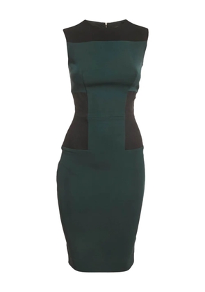 Victoria Beckham colour-block midi dress - Green