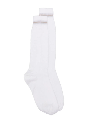 Eleventy knitted socks - White