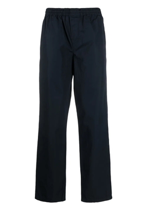 ASPESI elasticated-waistband straight-leg trousers - Blue