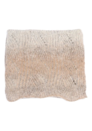 Kangra brushed-finish scarf - Neutrals