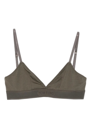 TOM FORD triangle-shape bra - Green