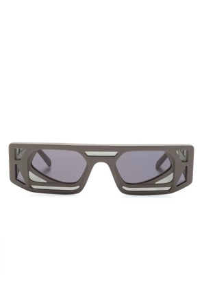 Kuboraum Mask T9 rectangle-frame sunglasses - Grey