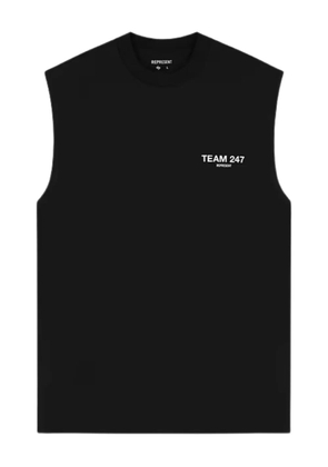 Represent logo-print tank top - Black