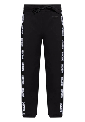 Moschino logo-tape lounge trousers - Black