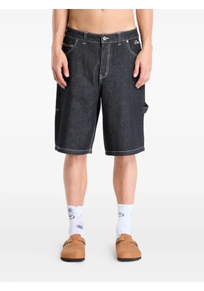 dime denim utility shorts - Black