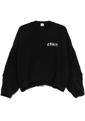 PINKO logo-print sweatshirt - Black