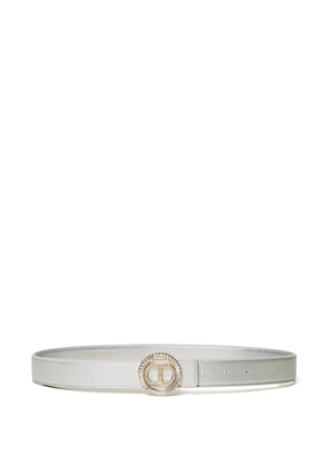 TWINSET embellished oval-buckle belt - Silver