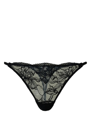 TWINSET lace thong - Black