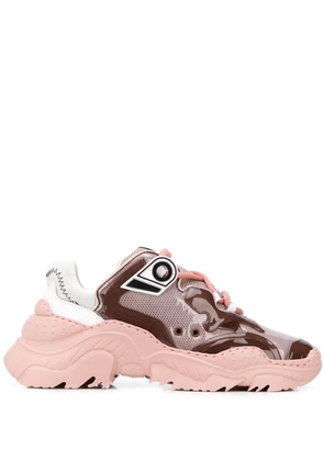 Nº21 mesh panel low-top sneakers - Pink