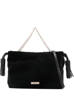 Aspinal Of London Amelia velvet tote bag - Black