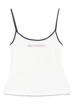 Self-Portrait jersey tank top - White