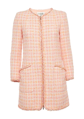CHANEL Pre-Owned Fantasy tweed coat - Pink