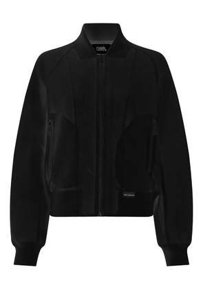 Karl Lagerfeld zip-up bomber jacket - Black