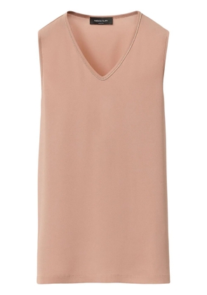 Fabiana Filippi stretch sablé top - Pink