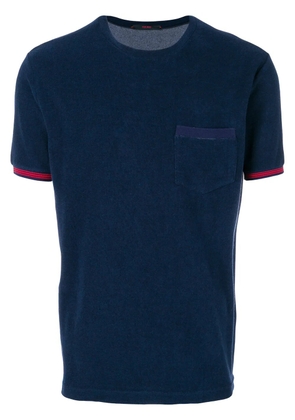 The Gigi striped detail T-shirt - Blue