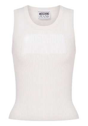 MOSCHINO JEANS ribbed tank top - Neutrals