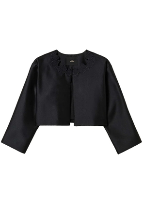TWINSET broderie anglaise twill jacket - Black