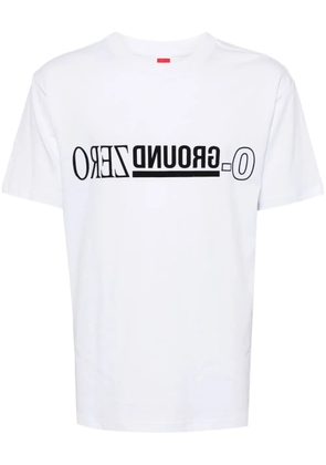 Ground Zero logo-print cotton T-shirt - White