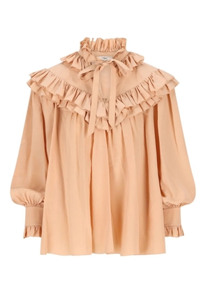 Chloé ruffled blouse - Brown