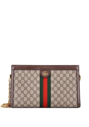 Gucci Pre-Owned Ophidia Chain GG Coated Canvas Medium shoulder bag - Brown