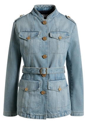 Bally belted denim jacket - Blue