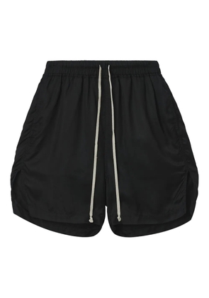 Rick Owens Boxers drawstring side-split shorts - Black