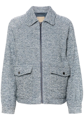 Woolrich herringbone-pattern jacket - Blue