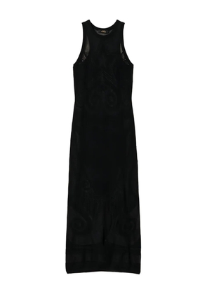 TWINSET star-jacquard midi dress - Black