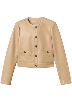 TWINSET logo-embossed jacket - Neutrals