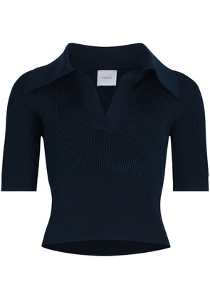 Patou knitted polo top - Blue